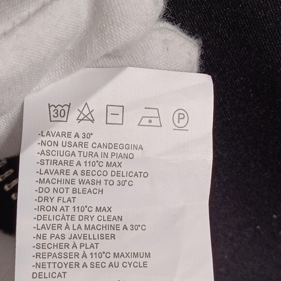 Dsquared2 Full Zip Track Jacket Mens Medium Black Logo Tape Maple Made Italy - Picture 12 of 16